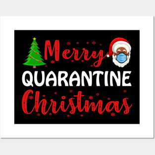 Merry Quarantine Christmas Tshirt Posters and Art